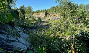 bilde fra skred