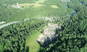 bilde fra skredområdet i Brennelv 31.7.2024. Foto: NVE/Porsanger kommune