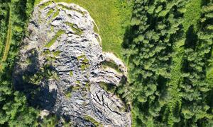 bilde fra skredområdet i Brennelv 7.8.2024. Foto: Porsanger kommune.