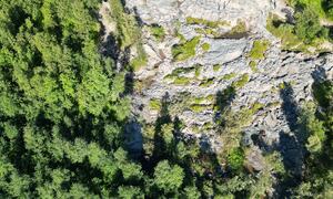 bilde fra skredområdet i Brennelv 6.8.2024. Foto: Porsanger kommune