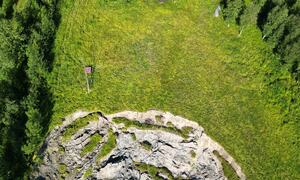 bilde fra skredområdet i Brennelv 6.8.2024. Foto: Porsanger kommune