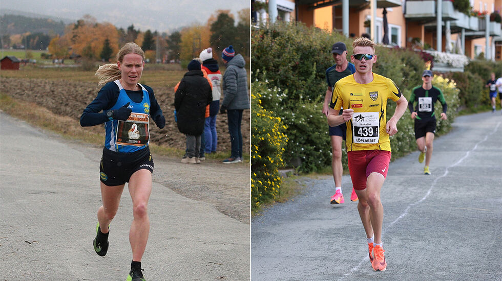 Hanne Mjøen Maridal og Alexander Kirkeberg kom først i mål på 10 kilometeren i Orkland Energimila. (Arkivfoto: Kjell Vigestad og Marianne Røhme)
