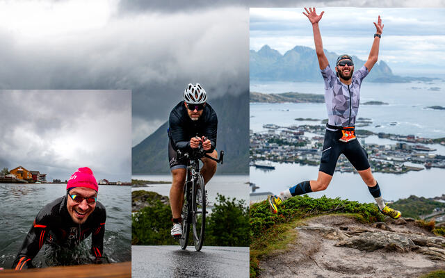 Som i alle andre triatlonkonkurranser så må det både svømmes, sykles og løpes i Lofoten Triathlon. Men naturen er mer dramatisk i dette arrangementet. (Alle foto: Kai-Otto Melau)