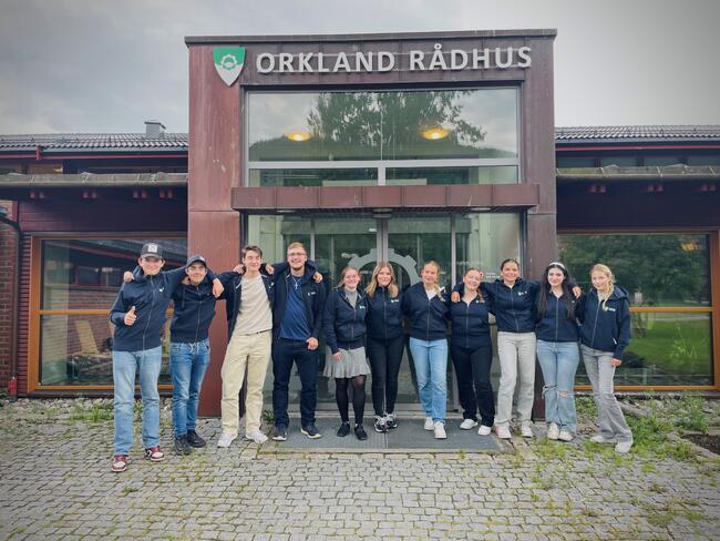 Ungdomsrådet i Orkland. Foto: Tone Løkstad