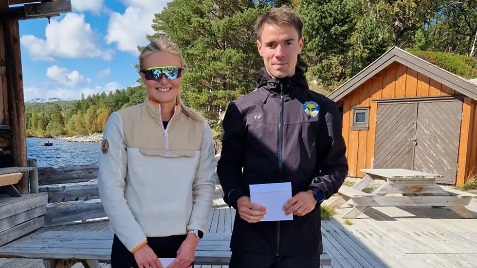 Hanna Braut og Peder Talsnes vant 10 kilometeren under Nerskogsløpet. (Foto: Arrangøren)