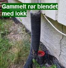 Gammelt rør blendet med lokk