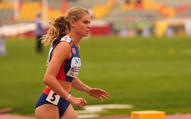 Malin Hoelsveen hadde ikke en god dag i semifinalen i U20-VM, og ble litt uventet slått ut. (Foto: Einar Børve)