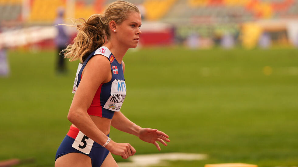 Malin Hoelsveen hadde ikke en god dag i semifinalen i U20-VM, og ble litt uventet slått ut. (Foto: Einar Børve)