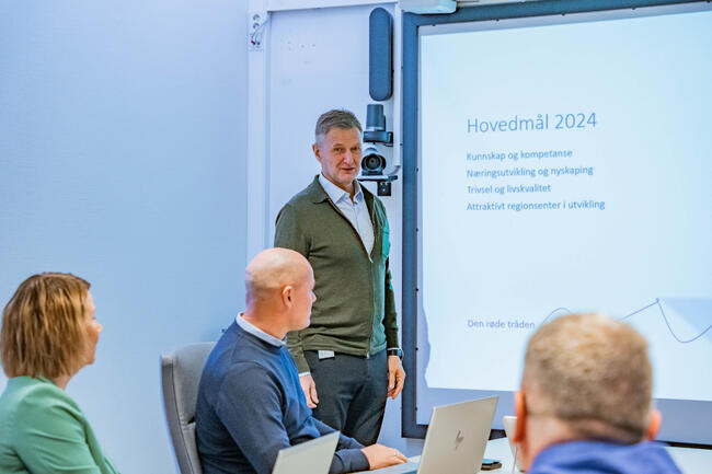 Kommunedirektørens ledergruppe i møte