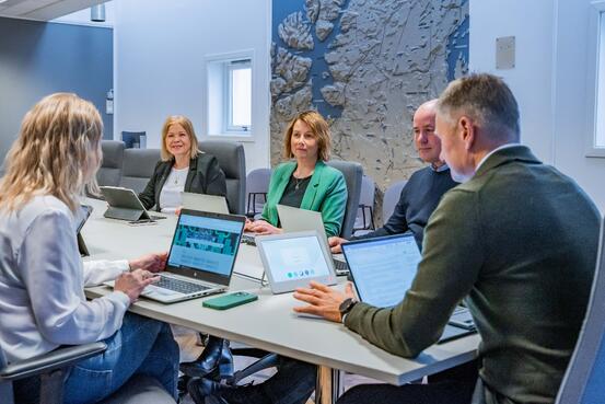 Kommunedirektørens ledergruppe i møte