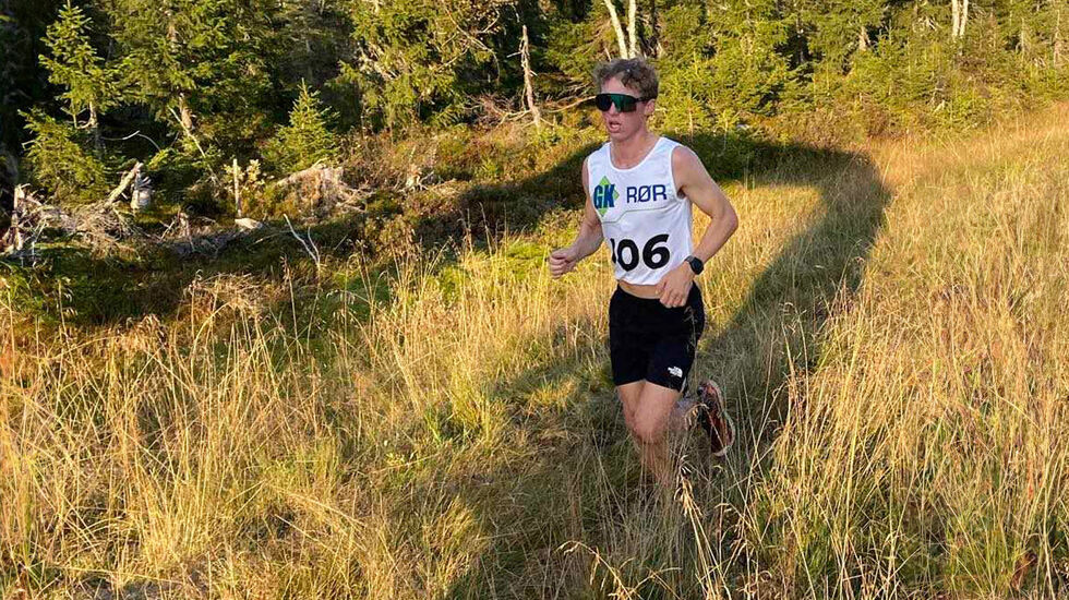 Vinneren August Hovde i godt driv. (Foto: Arrangøren)