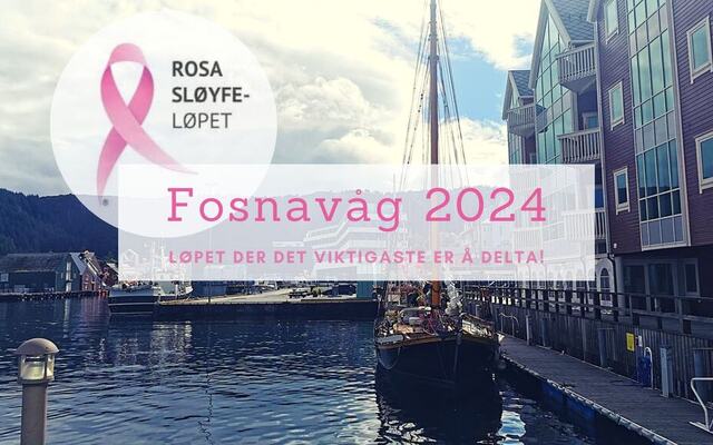 Rosa-sløyfe løpet Fosnavåg 5.okt 2024. Foto/montasje: Rosa-sløyfe løpet