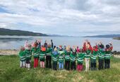 Tur til Hjemmeluft fjæra i Juni
