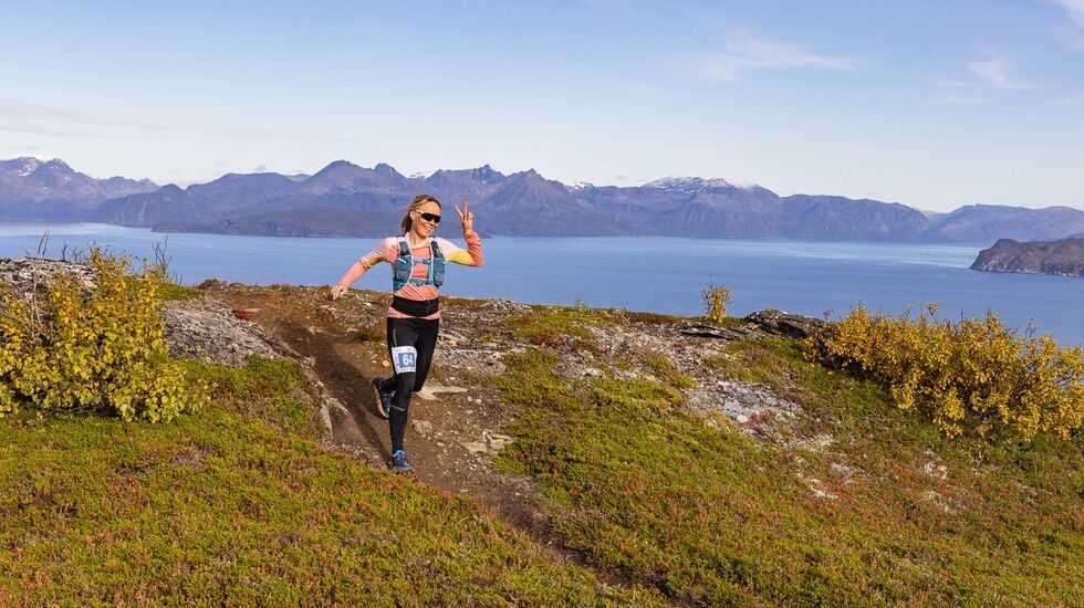 Spektakulær utsikt fra en toppene på Skjervøy. (Foto: Trond Østvang)