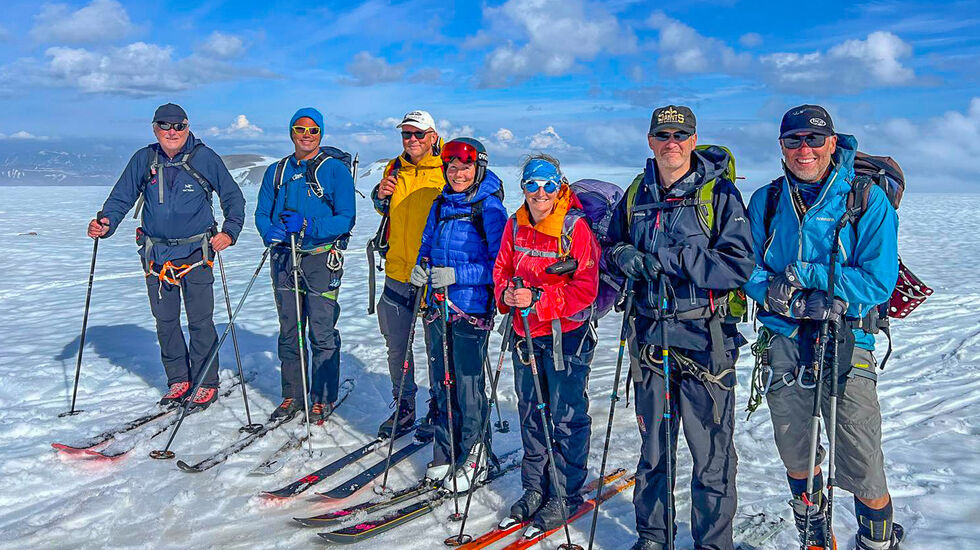 Finalen: Øksfjordjøkulen i Finnmark ble en flott avslutning på prosjektet, opplevd sammen med gode turvenner. (Foto: privat)