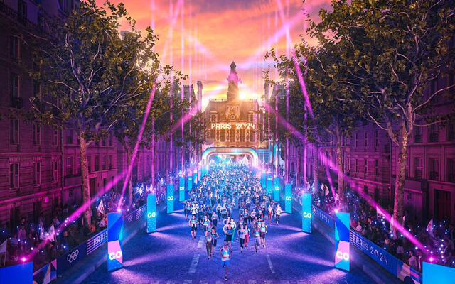 Marathon Pour Tous – maraton for alle – var mosjonistenes mulighet til å delta i OL i Paris. (Foto: Marathon Pour Tous)