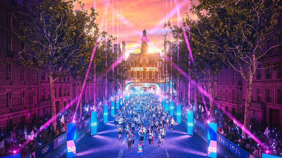 Marathon Pour Tous – maraton for alle – var mosjonistenes mulighet til å delta i OL i Paris. (Foto: Marathon Pour Tous)