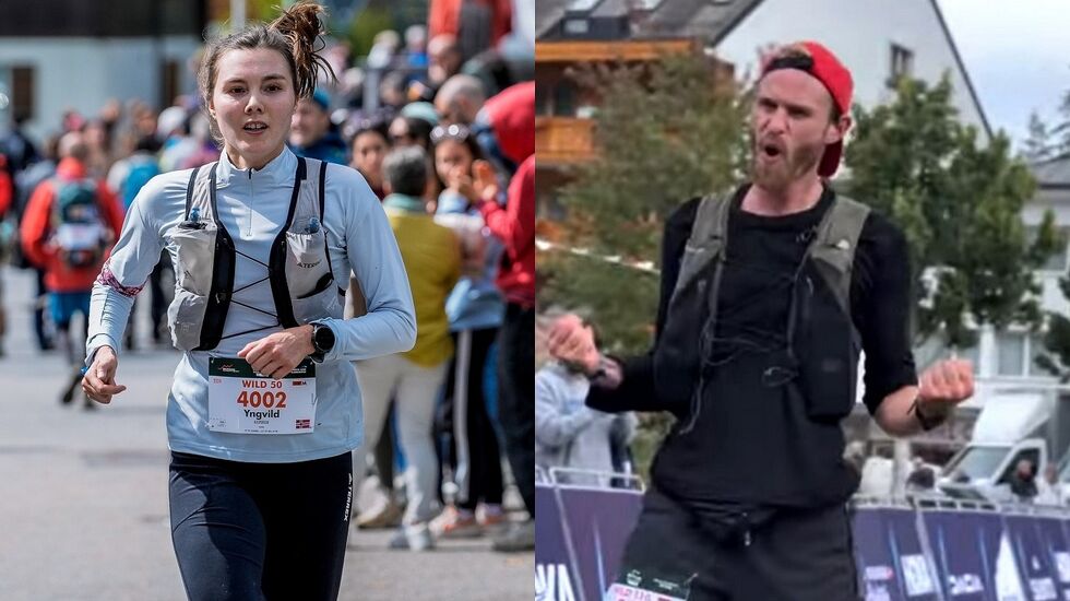 Yngvild Kaspersen og Are Fetveit triumferte under krevende løpsforhold i Sveits. (Foto fra Wildstrubel by UTMB
