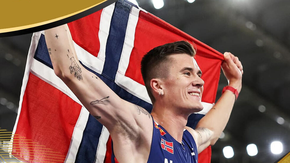 Med OL-gull på 5000 m, verdensrekord på 3000 m og EM-gull på både 1500 og 5000 m oppnådd i år er Jakob Ingebrigtsen en god kandidat. (Foto: European Athletics)