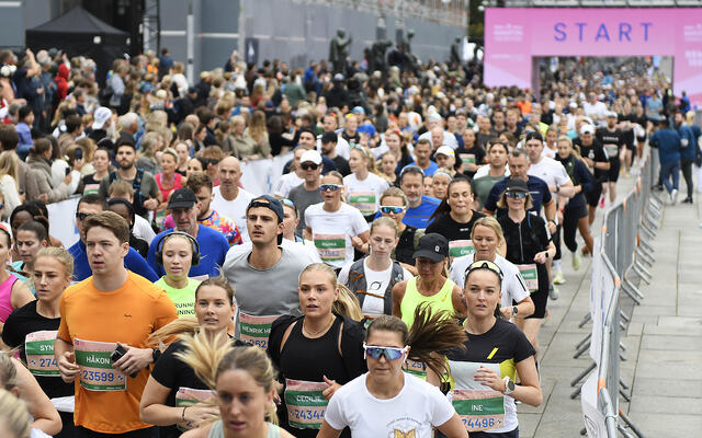 Med over 10.000 fullførende var halvmaraton, som vanlig, distansen med flest deltakere. (Foto: Bjørn Johannessen)