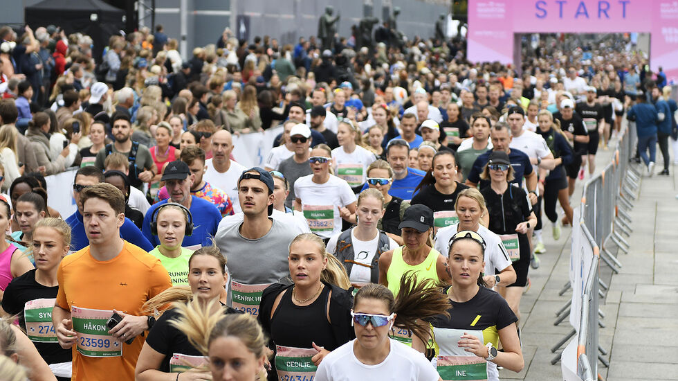 Med over 10.000 fullførende var halvmaraton, som vanlig, distansen med flest deltakere. (Foto: Bjørn Johannessen)