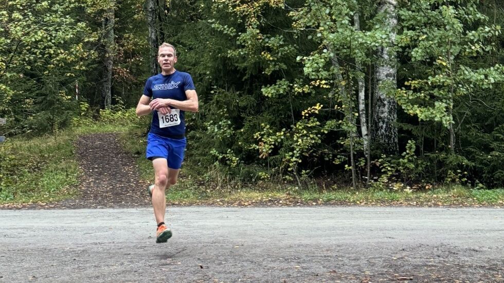 Jo Reistad var førstemann i mål også i Moelv. (Foto: Hilde Hagevik Odde)