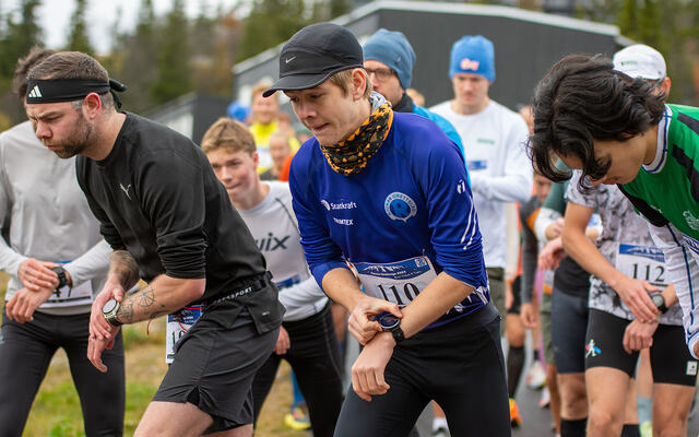 Jens Kristian Samuelsen (110) sørget for solid løyperekord. (Foto: Rjukan Friidrett & Triathlon/Ole-Kristian Samuelsen)