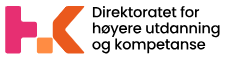 På bilde: Logo for Direktoratet for høyere utdanning og kompetanse.