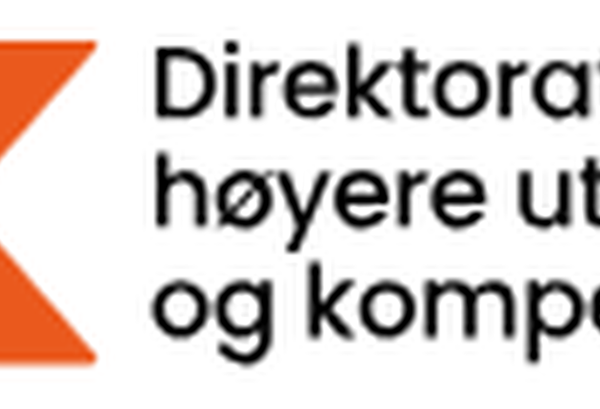 På bilde: Logo for Direktoratet for høyere utdanning og kompetanse.