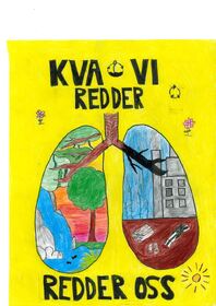 Vinnerbildet fra tegnekonkurransen 2024, "Kva vi redder - redder oss", lunger.
