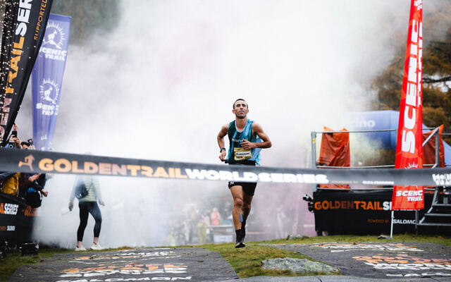 Elhousine Elazzaoui vant begge finaleløpa og Golden Trail World Series sammenlagt. (Foto: GTWS)