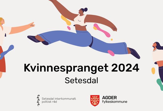 Logo kvinnespranget 2024