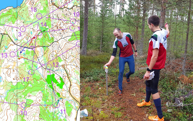 Ove Haugereid i mål som nr 2 på Huldertrampen 11 sekunder bak Vegard Ølstad Dalberg. (Alle foto: Stein Arne Negård)