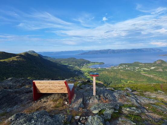 Bildet av utsikten fra Bjørkelitind