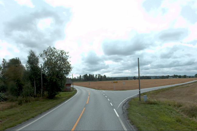 Lundskrysset foto vegkart