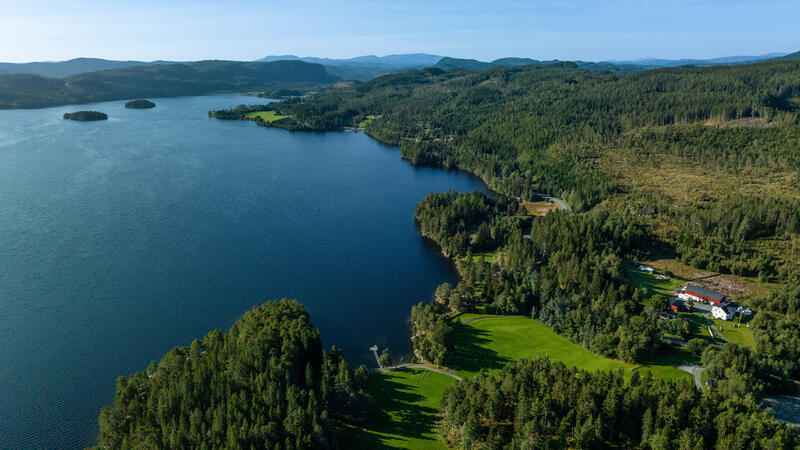 Grønneset ved Ånøya i retning Korsvegen. Foto: Melhus kommune