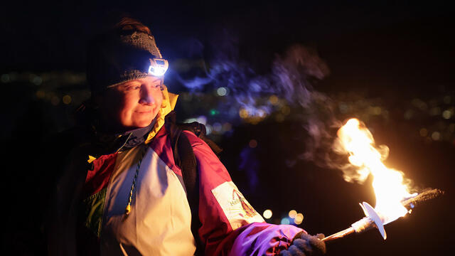Det er en spesiell opplevelse å gå på fjelltur i mørket. (Foto: Arne Dag Myking)
