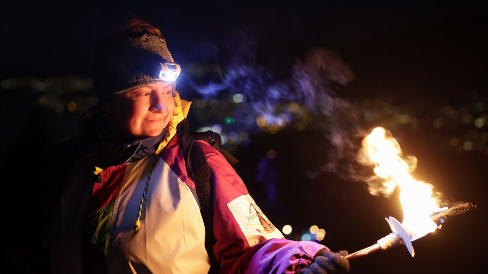Det er en spesiell opplevelse å gå på fjelltur i mørket. (Foto: Arne Dag Myking)