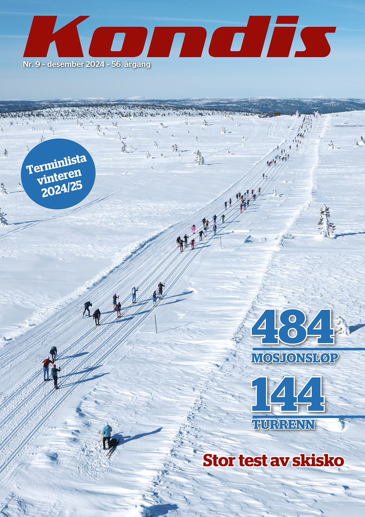 Vinterterminlista til Kondis inneholder oversikt over både turrenn på ski og vinterens mange mosjonsløp. (Foto: Birken / Emil Sjåstad Nyeng)