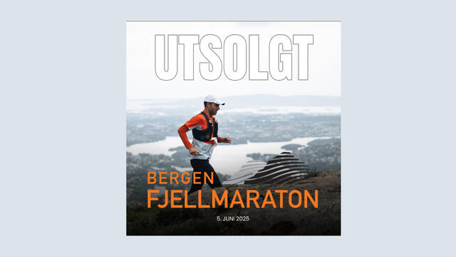 Bergen Fjellmaraton er så populært at det blir utsolgt med det samme startplassene legges ut for salg. (Illustrasjon fra Bergen Fjellmaratons sider) Bergen Fjellmaraton er så populært at det blir utsolgt med det samme startplassene legges ut for salg. (Illustrasjon fra Bergen Fjellmaratons sider)