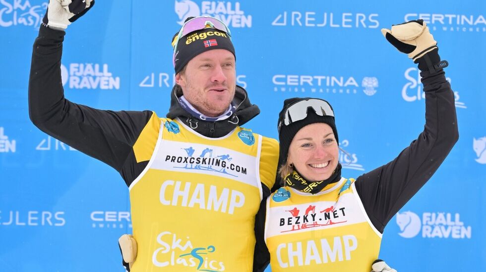 Anikken Gjerde Alnæs og Amund Hoel kan juble for sine første Pro Tour-seire, i Bad Gastein ITT.  (Foto: Reichert/Nordic Focus)