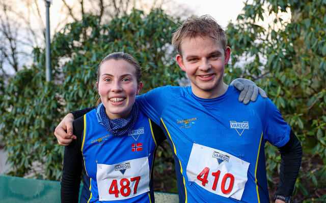Torunn Jensen og Sebastian Høydal var de raskeste gjennom løypen i Fjellveien. (Alle foto: Arne Dag Myking)