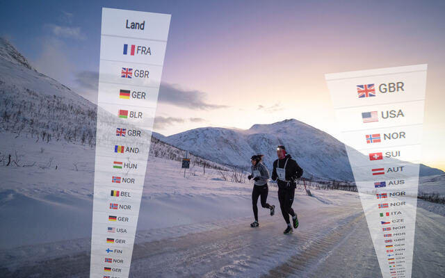 Løpere fra hele verden kommer til Tromsø for å løpe under krevende, men spektakulære forhold. (Foto: Zoltan Tot / montasje: Arne Dag Myking)