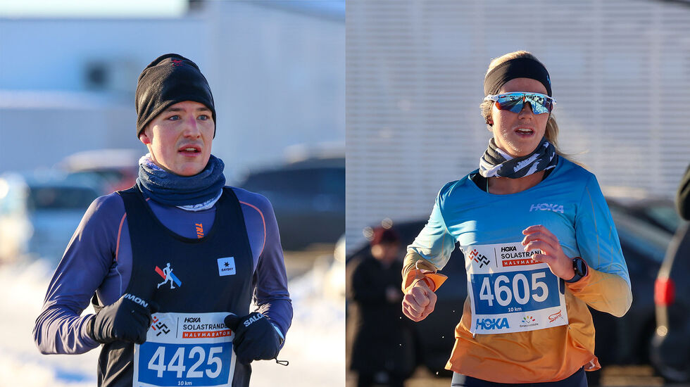 Lars Stømer Grøsvik og Kristine Lande Dommersnes  tok begge klare seire på 10 km. (Alle foto: Arne Dag Myking)