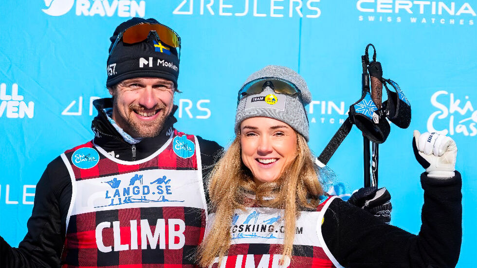 Oskar Kardin og Emilie Fleten tok hver sin seier i Ski Classicsrennet i La Venosta. (Foto: Photo: Vanzetta/NordicFocus)