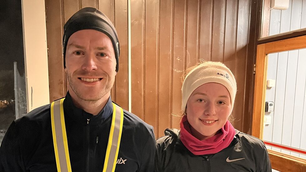 Kveldens vinnere, Øyvind Flobergseter og Andrea Brække. (Foto: Arrangøren)