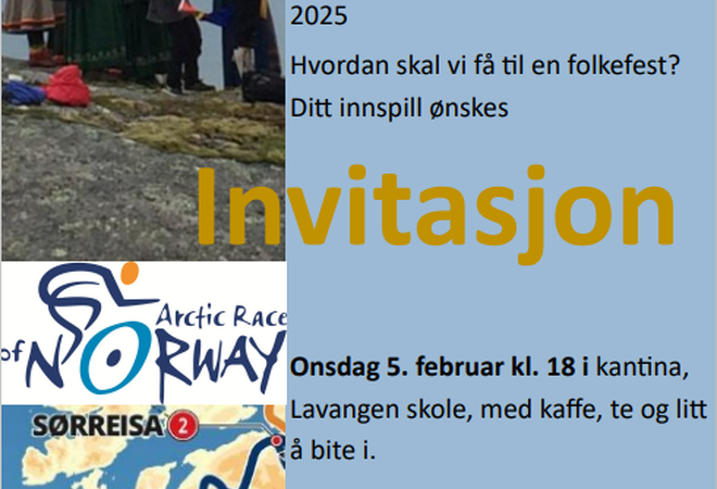 Plakat folkemøte Arctic race 050225