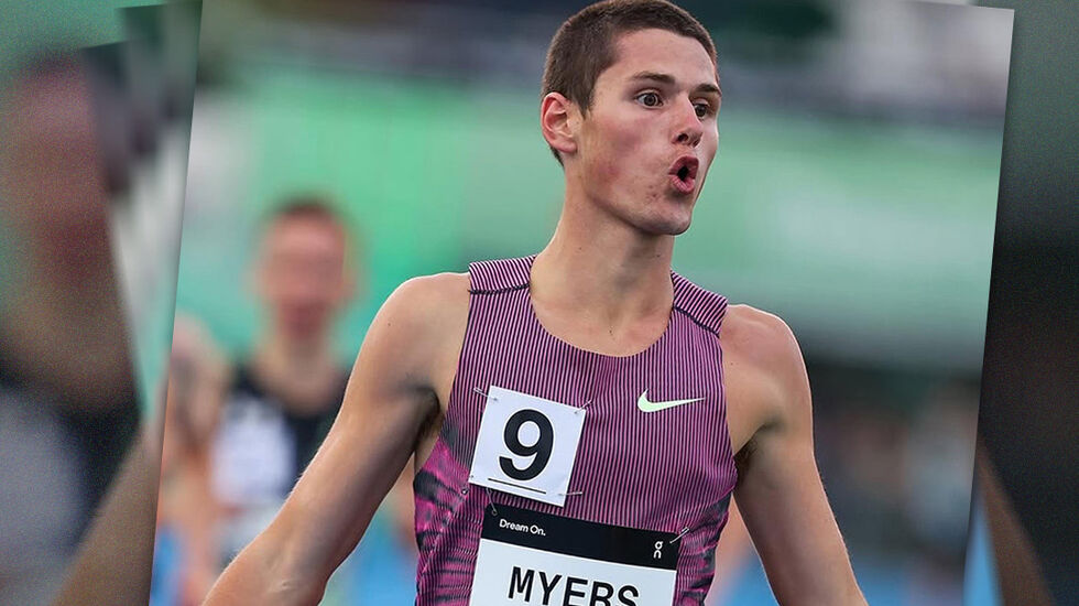 18 år gamle Cameron Myers satte U20-verdensrekord på 1 mile innendørs under et stevne i New York 25. januar. (Foto: Athletics Australia)