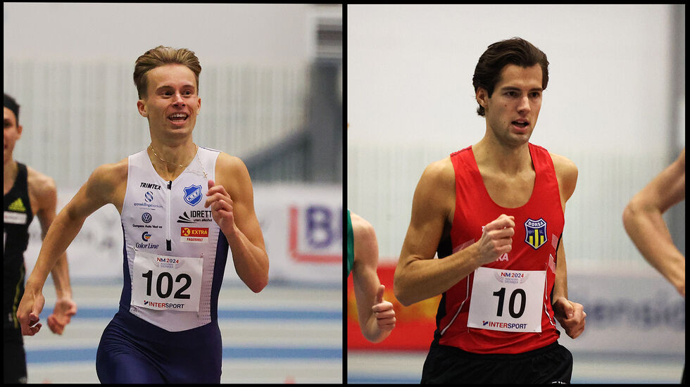 Både Sigurd Tveit og Kjetil Brenno Gagnås er nå bokført med ny pers på 800 m innendørs. (Arkivfoto: Arne Dag Myking)