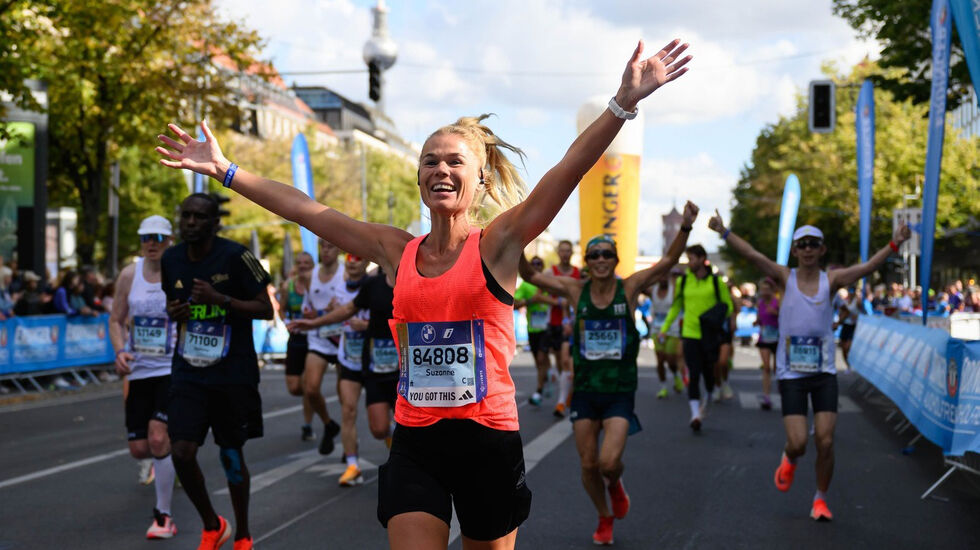 Sterke følelser: Et maratonløp kan gi stor glede, men også medføre skuffelse. (Foto: Berlin Marathon)